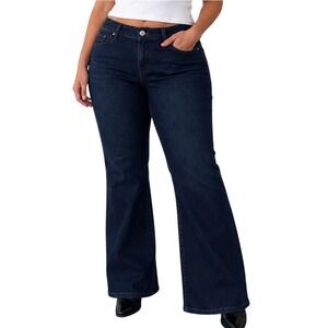 Torrid Women Dark Wash Luxe Slim Boot Sixteen‎ Regular Super Stretch Denim Jeans